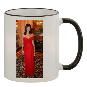 Catherine Bell 11oz Colored Rim & Handle Mug