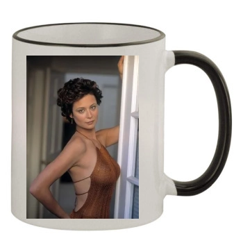 Catherine Bell 11oz Colored Rim & Handle Mug