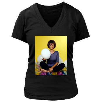 Catherine Bell Women's Deep V-Neck TShirt