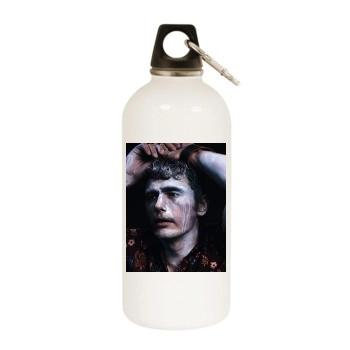 James Franco White Water Bottle With Carabiner