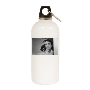 James Franco White Water Bottle With Carabiner