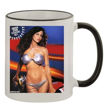 Catherine Bell 11oz Colored Rim & Handle Mug