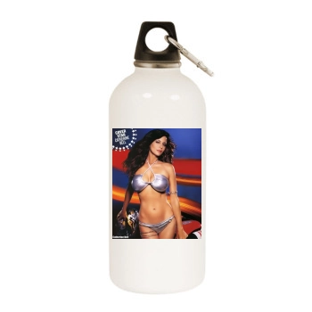 Catherine Bell White Water Bottle With Carabiner