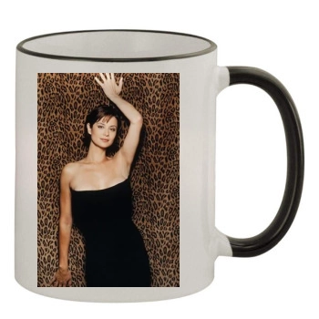 Catherine Bell 11oz Colored Rim & Handle Mug