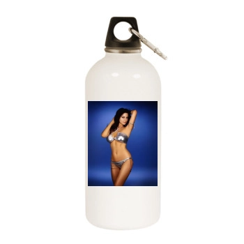 Catherine Bell White Water Bottle With Carabiner