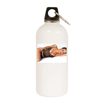 Catherine Bell White Water Bottle With Carabiner