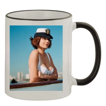 Catherine Bell 11oz Colored Rim & Handle Mug