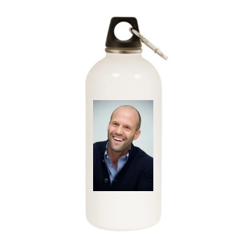 Jason Statham White Water Bottle With Carabiner