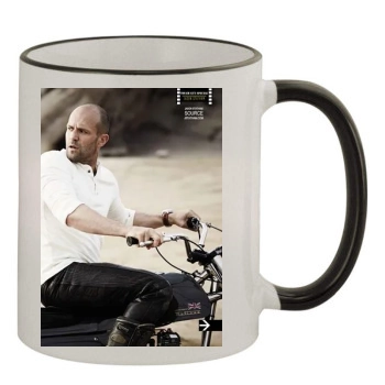 Jason Statham 11oz Colored Rim & Handle Mug