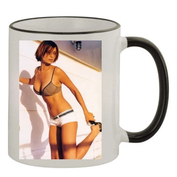 Catherine Bell 11oz Colored Rim & Handle Mug