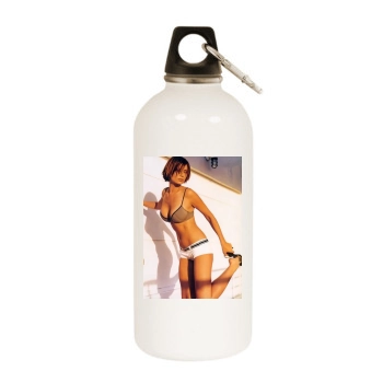 Catherine Bell White Water Bottle With Carabiner