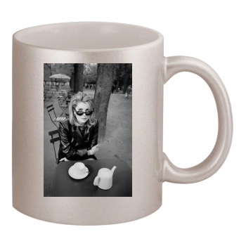 Catherine Deneuve 11oz Metallic Silver Mug