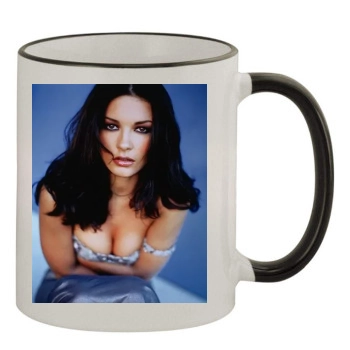 Catherine Zeta-Jones 11oz Colored Rim & Handle Mug