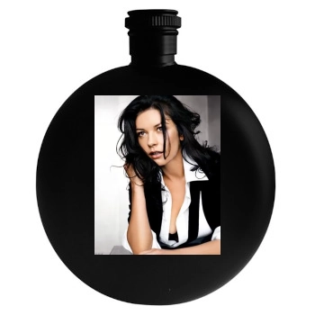 Catherine Zeta-Jones Round Flask