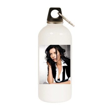 Catherine Zeta-Jones White Water Bottle With Carabiner