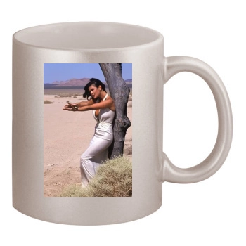 Catherine Zeta-Jones 11oz Metallic Silver Mug