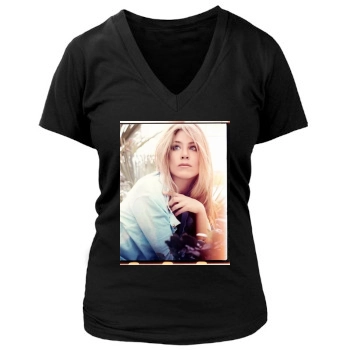 Jennifer Aniston Women's Deep V-Neck TShirt