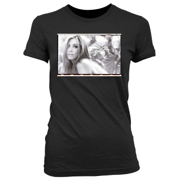 Jennifer Aniston Women's Junior Cut Crewneck T-Shirt