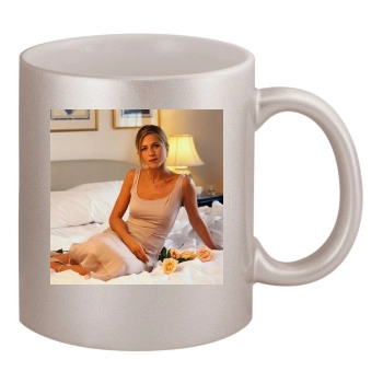 Jennifer Aniston 11oz Metallic Silver Mug