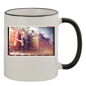 Jennifer Aniston 11oz Colored Rim & Handle Mug