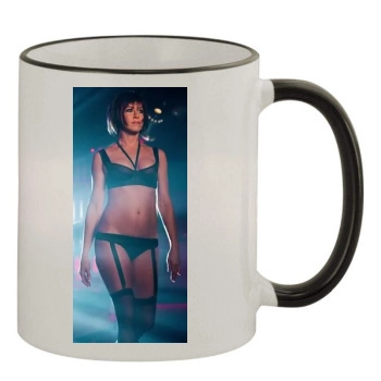 Jennifer Aniston 11oz Colored Rim & Handle Mug