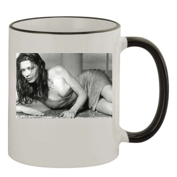 Catherine Zeta-Jones 11oz Colored Rim & Handle Mug