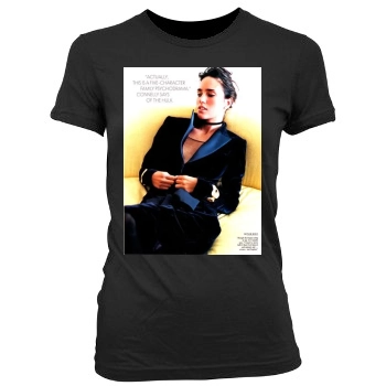 Jennifer Connelly Women's Junior Cut Crewneck T-Shirt