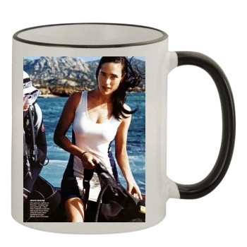 Jennifer Connelly 11oz Colored Rim & Handle Mug