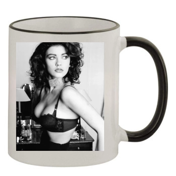 Catherine Zeta-Jones 11oz Colored Rim & Handle Mug