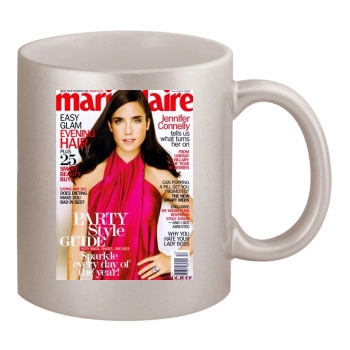 Jennifer Connelly 11oz Metallic Silver Mug