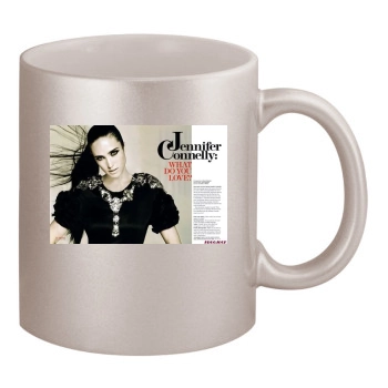 Jennifer Connelly 11oz Metallic Silver Mug