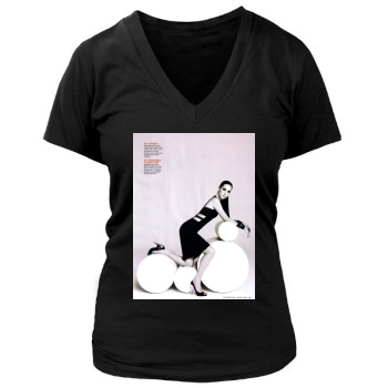 Jennifer Connelly Women's Deep V-Neck TShirt