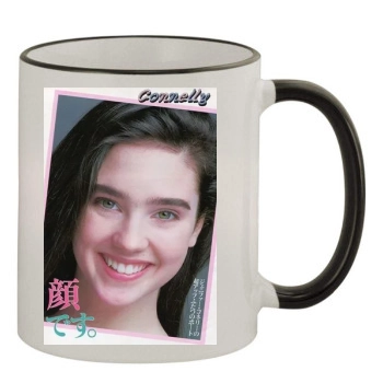 Jennifer Connelly 11oz Colored Rim & Handle Mug