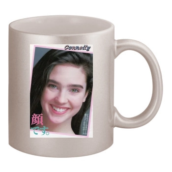 Jennifer Connelly 11oz Metallic Silver Mug