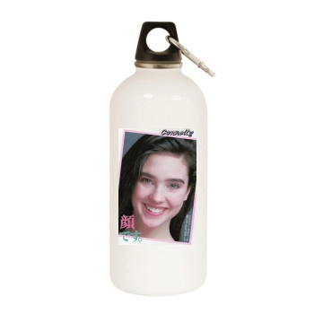 Jennifer Connelly White Water Bottle With Carabiner