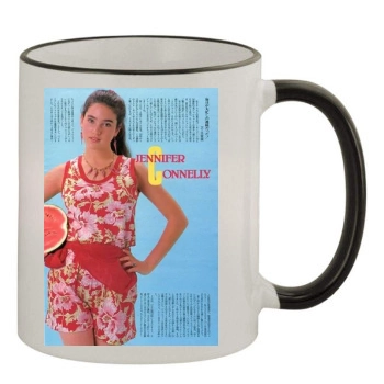 Jennifer Connelly 11oz Colored Rim & Handle Mug