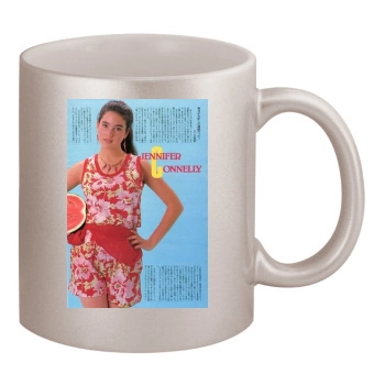 Jennifer Connelly 11oz Metallic Silver Mug