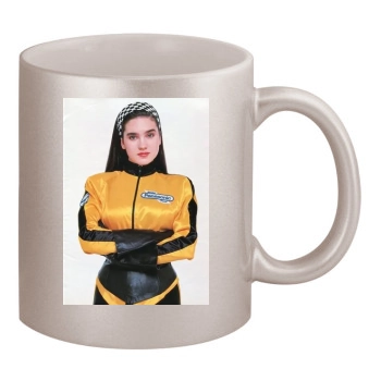 Jennifer Connelly 11oz Metallic Silver Mug