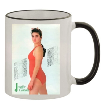 Jennifer Connelly 11oz Colored Rim & Handle Mug