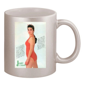 Jennifer Connelly 11oz Metallic Silver Mug