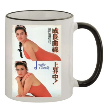 Jennifer Connelly 11oz Colored Rim & Handle Mug