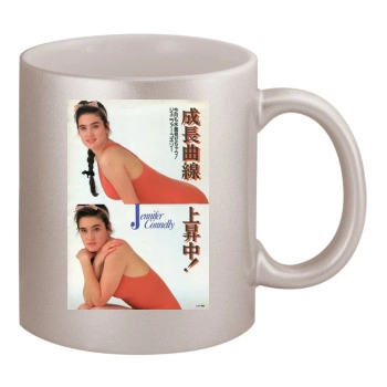 Jennifer Connelly 11oz Metallic Silver Mug