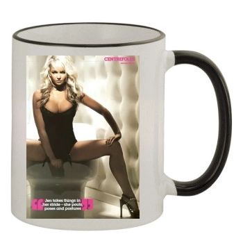 Jennifer Ellison 11oz Colored Rim & Handle Mug