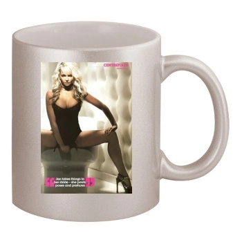 Jennifer Ellison 11oz Metallic Silver Mug