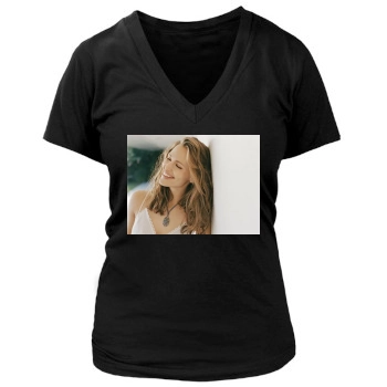 Jennifer Garner Women's Deep V-Neck TShirt