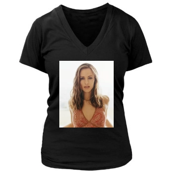 Jennifer Garner Women's Deep V-Neck TShirt