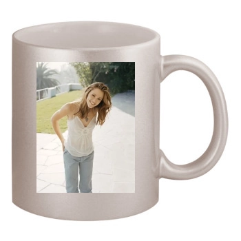 Jennifer Garner 11oz Metallic Silver Mug