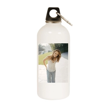 Jennifer Garner White Water Bottle With Carabiner