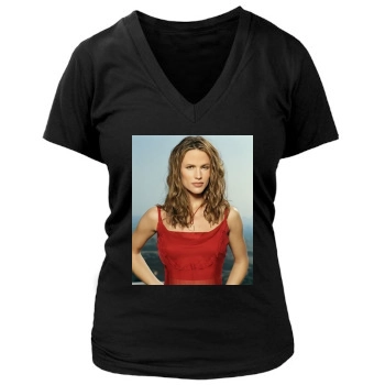 Jennifer Garner Women's Deep V-Neck TShirt