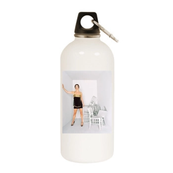 Catherine Zeta-Jones White Water Bottle With Carabiner